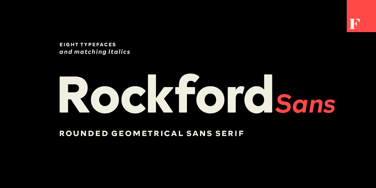 Przykładowa czcionka Rockford Sans #1